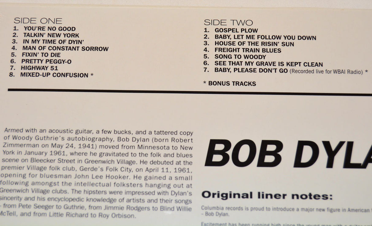 Dylan, Bob - Debut Album