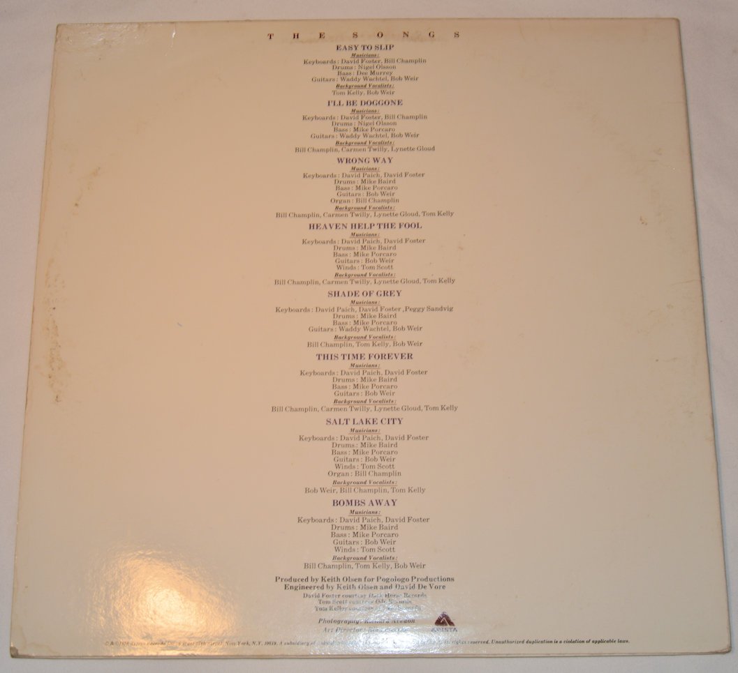 Weir, Bob Heaven Help The Fool Joe's Albums