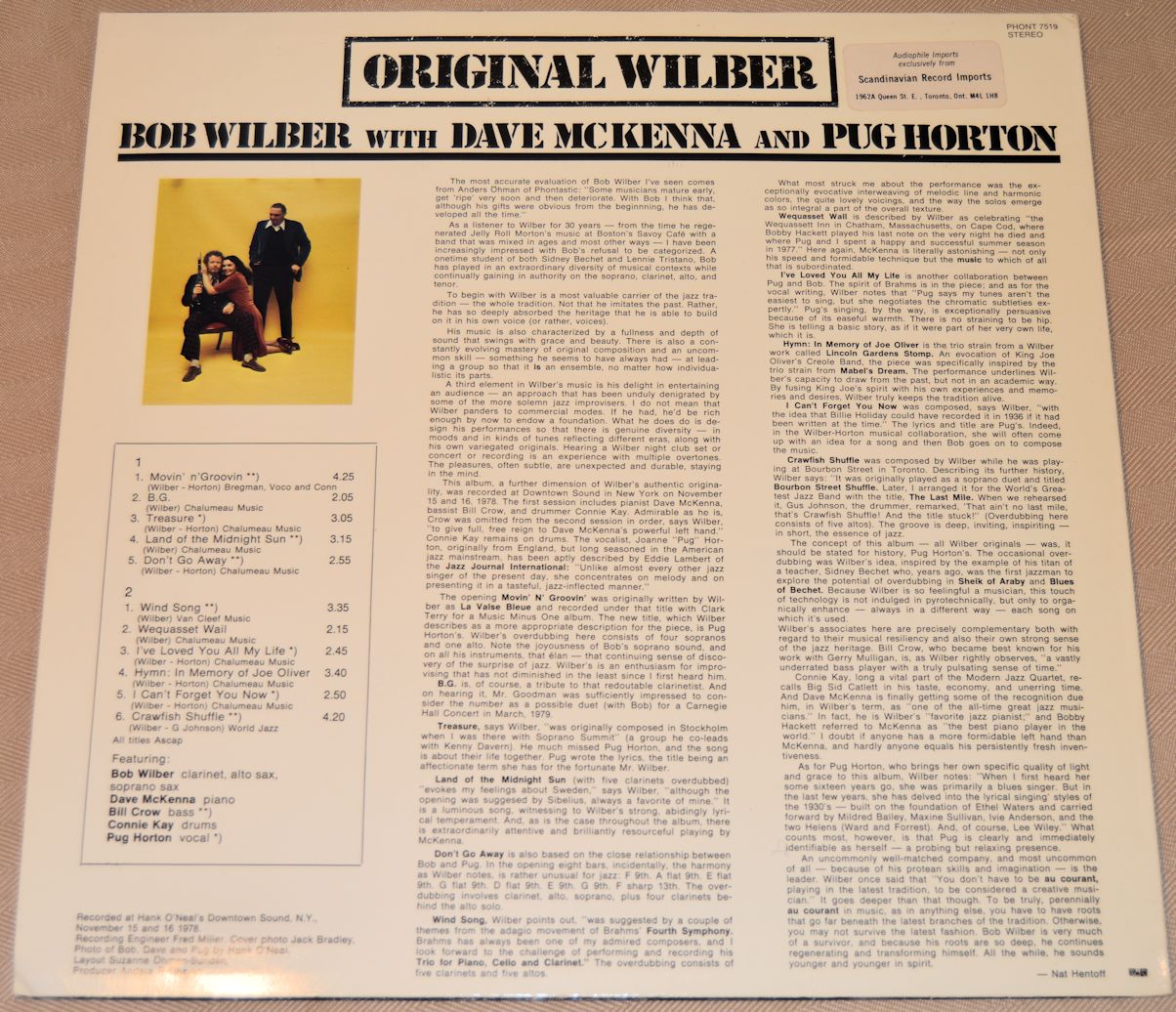 Wilbur, Bob - Original Wilbur