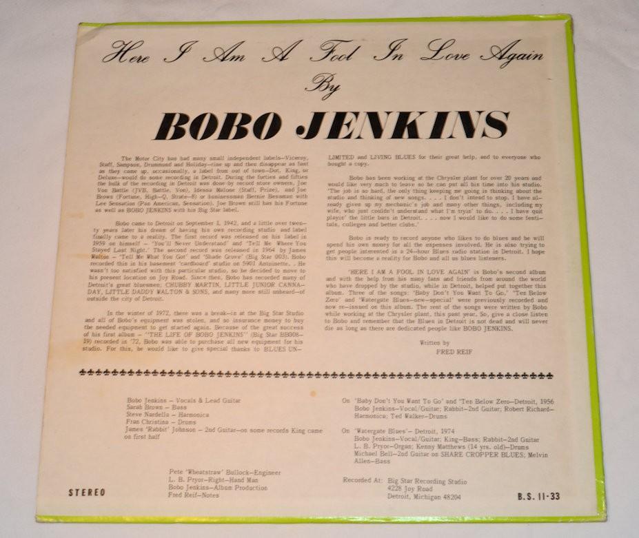Jenkins, Bobo - Here I Am A Fool In Love Again