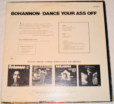 Bohannon - Dance Your Ass Off