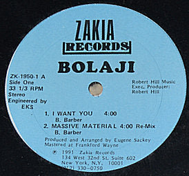 Bolaji - I Want You / Massive Material