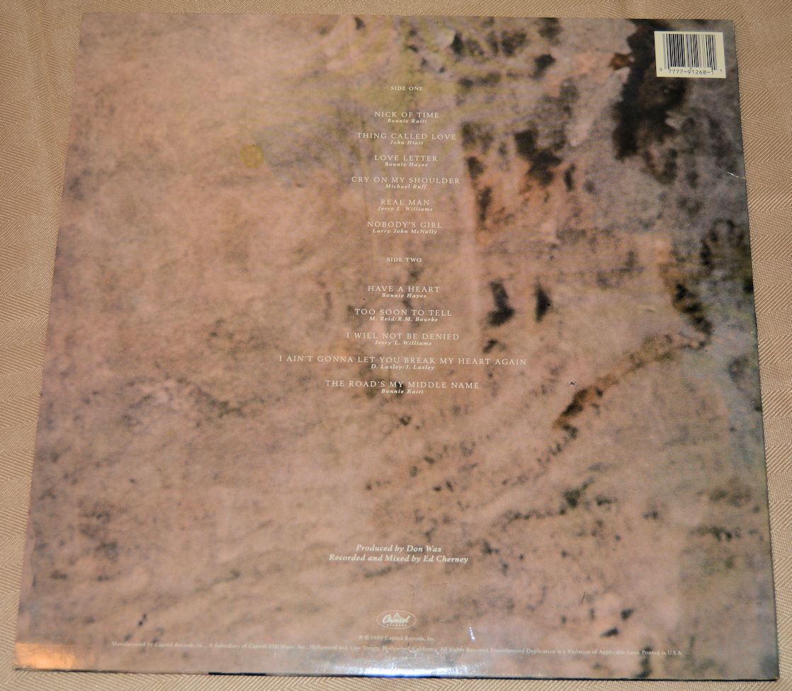 Raitt, Bonnie - Nick Of Time