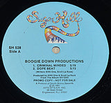 Boogie Down Productions ‎– Criminal Minded / Dope Beat