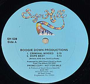 Boogie Down Productions ‎– Criminal Minded / Dope Beat