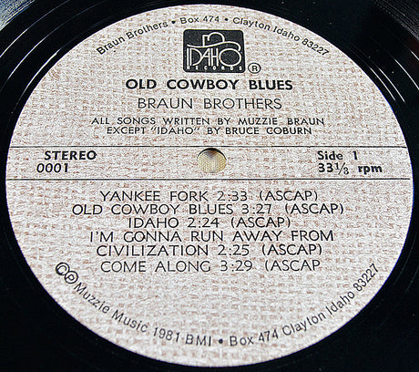 Braun Brothers - Old Cowboy Blues