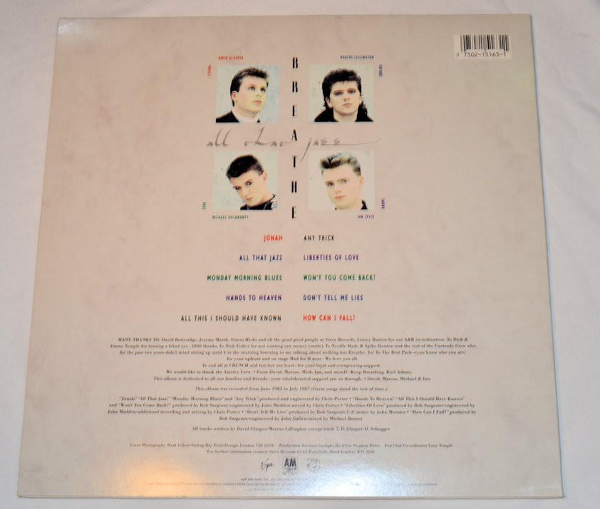 Breathe All That Jazz, Vinyl Record Album LP Joe's Albums