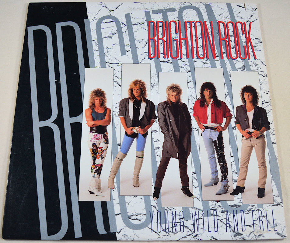 バンドスコア「BRIGHTON ROCK / YOUNG WILD」希少♪ Brighton Rock – Young, Wild And Free, Vinyl Record Album LP