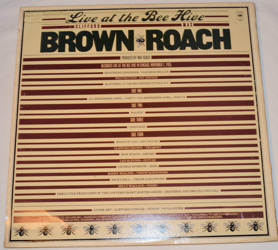 Brown, Clifford / Roach, Max - Live At The Beehive