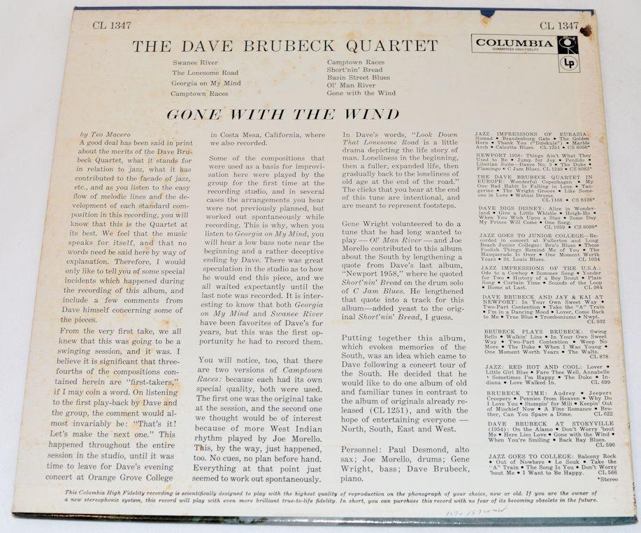 Brubeck, Dave - Gone With The Wind