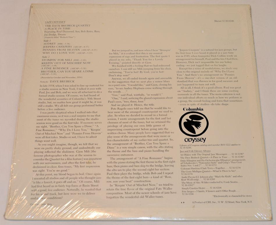 Brubeck, Dave - A Place In Time