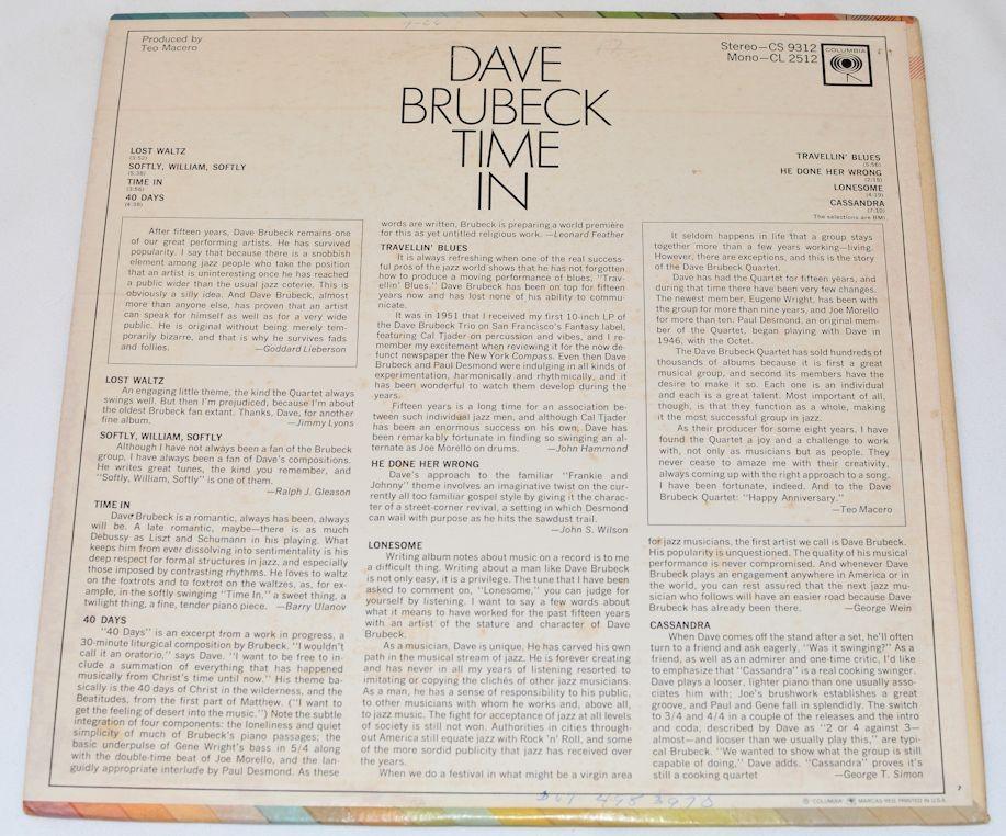 Brubeck, Dave - Time In