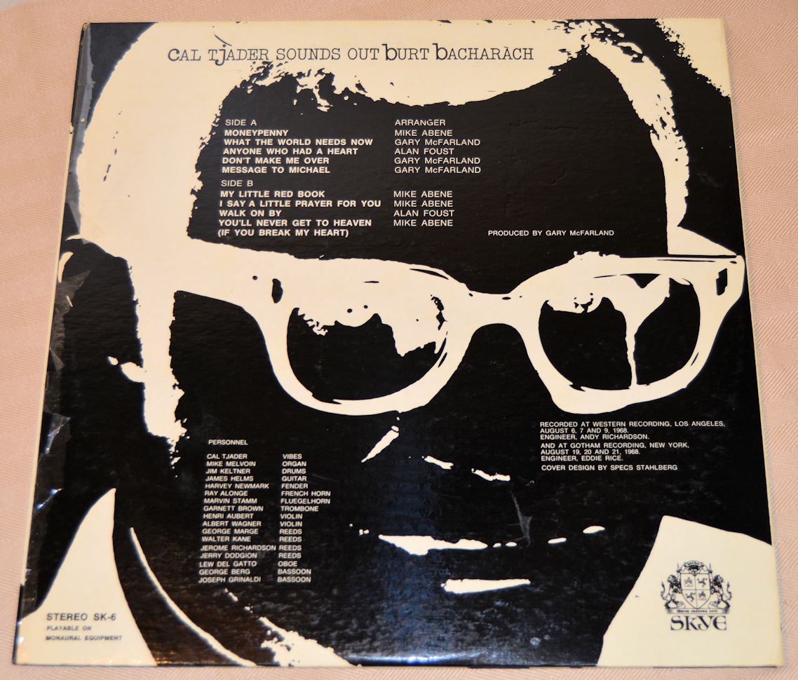 Tjader, Cal - Sounds Of Burt Bacharach