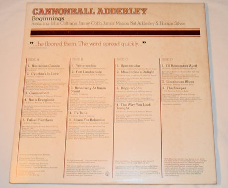 Adderley, Cannonball - Beginnings