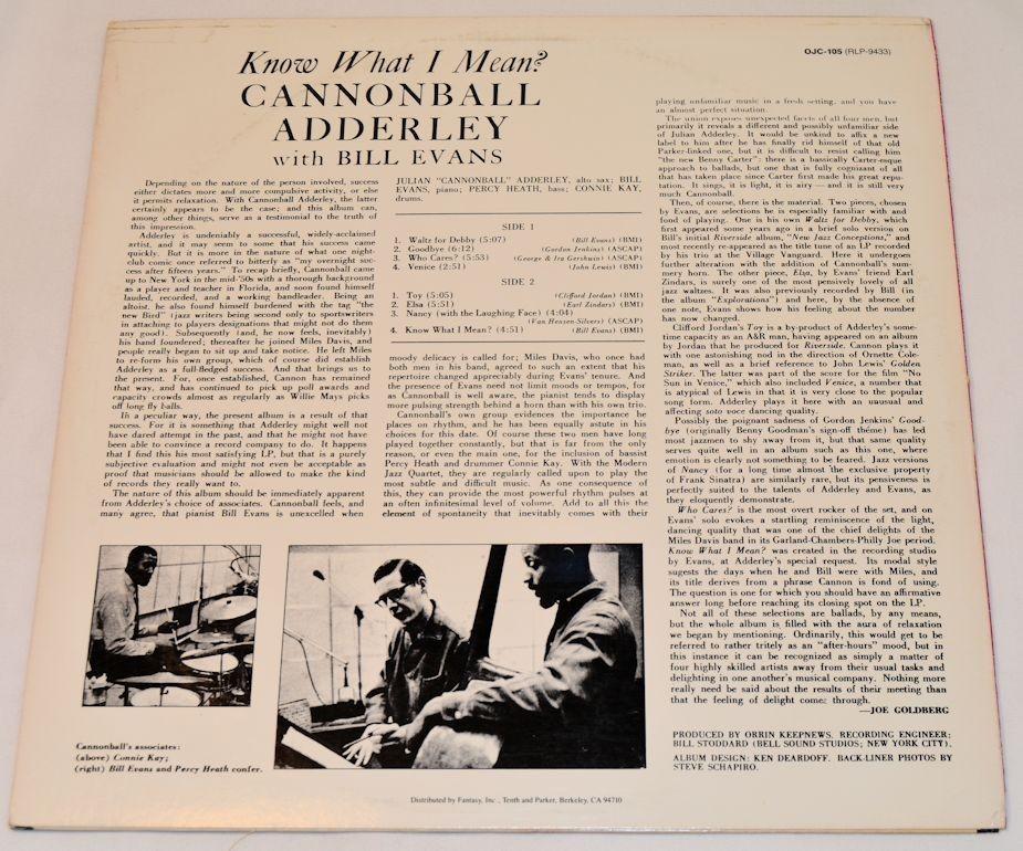 Adderley, Cannonball - Know What I Mean