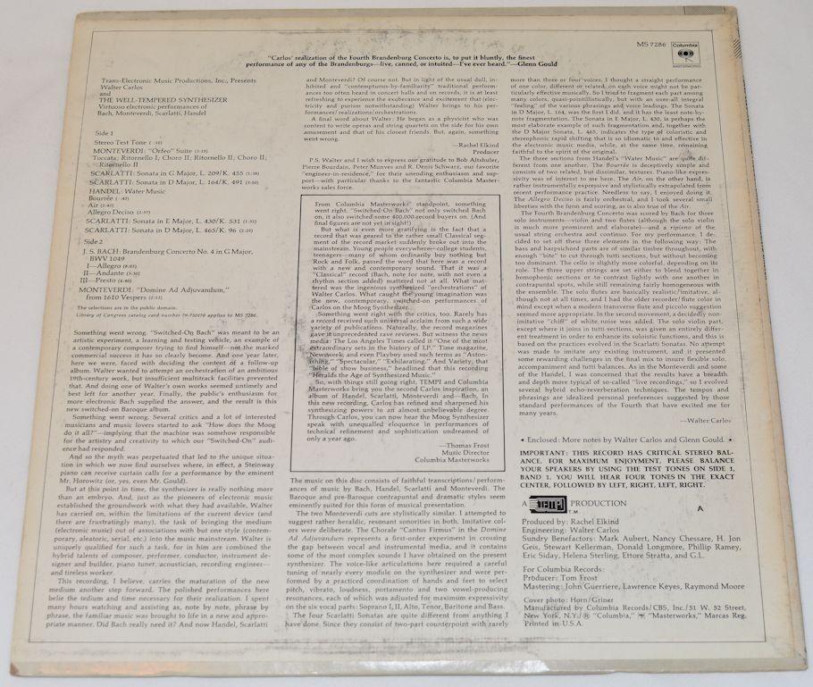 Carlos, Walter - Well-Tempered Synthesizer