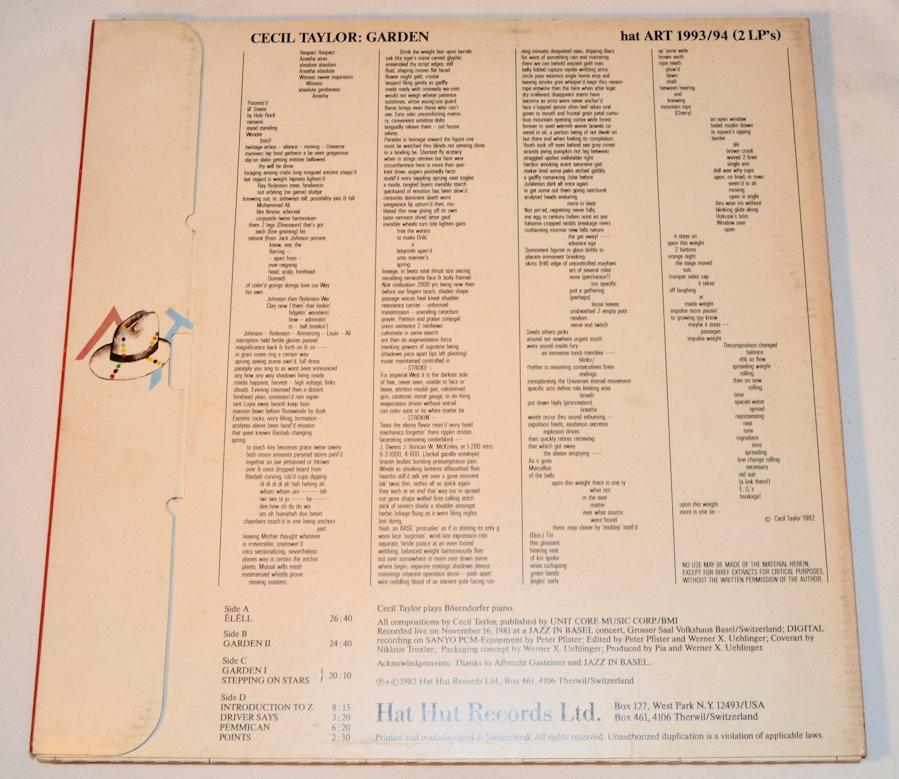 Taylor, Cecil - Garden