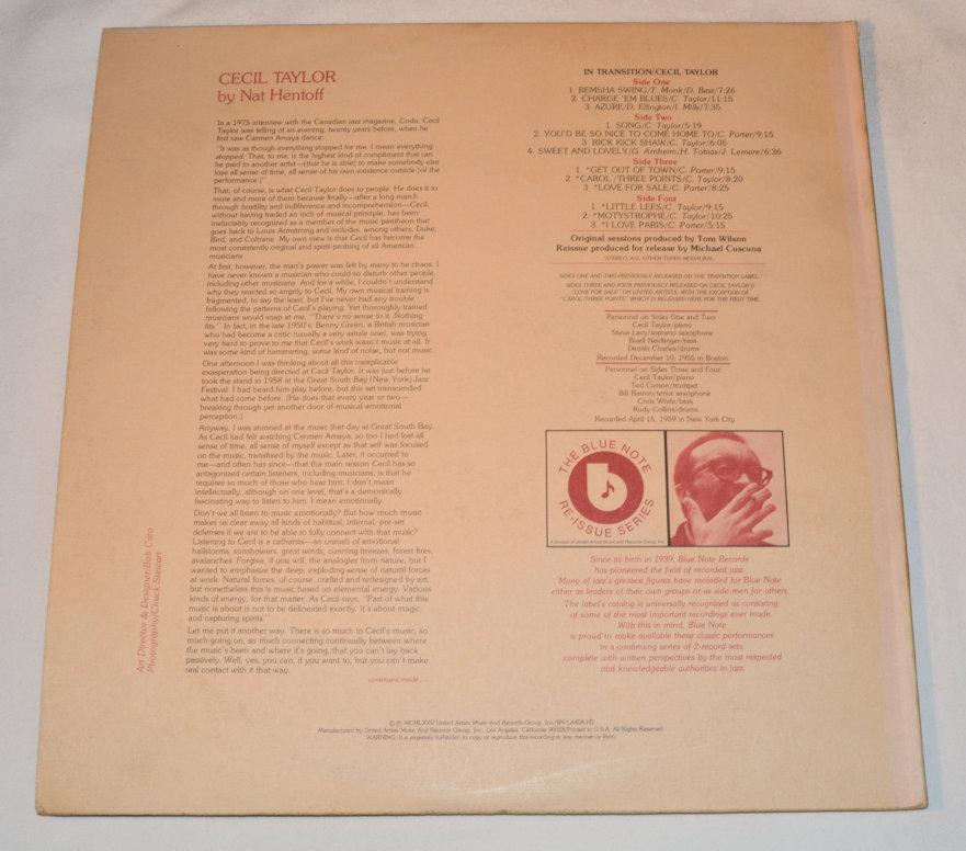 Taylor, Cecil - In Transition