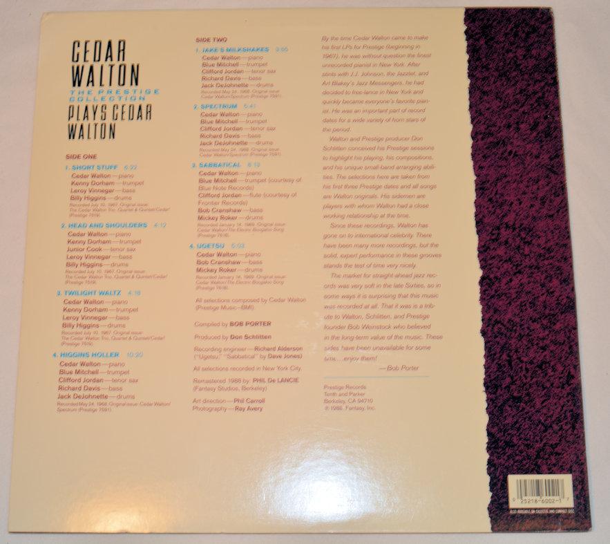 Walton, Cedar - Plays Cedar Walton