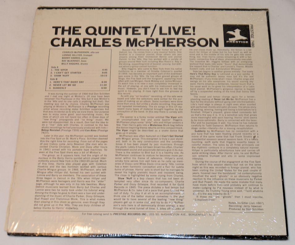 McPherson, Charles - Live At Five Spot