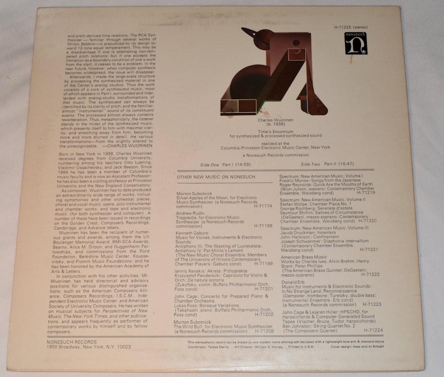 Wourinen, Charles - Times Encomium