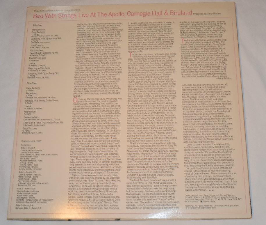 Parker, Charlie - Bird With Strings