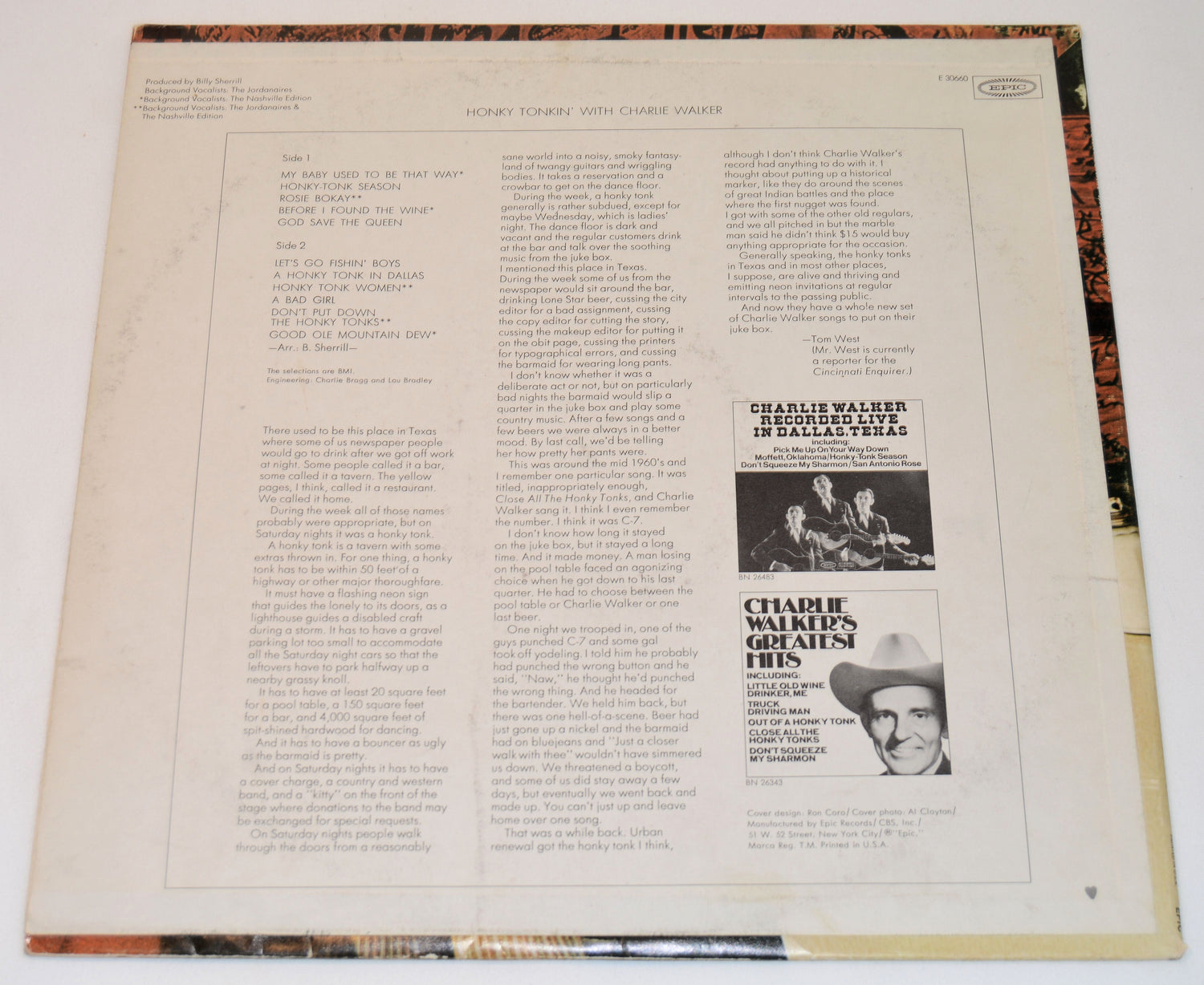 Walker, Charlie - Honky Tonkin With