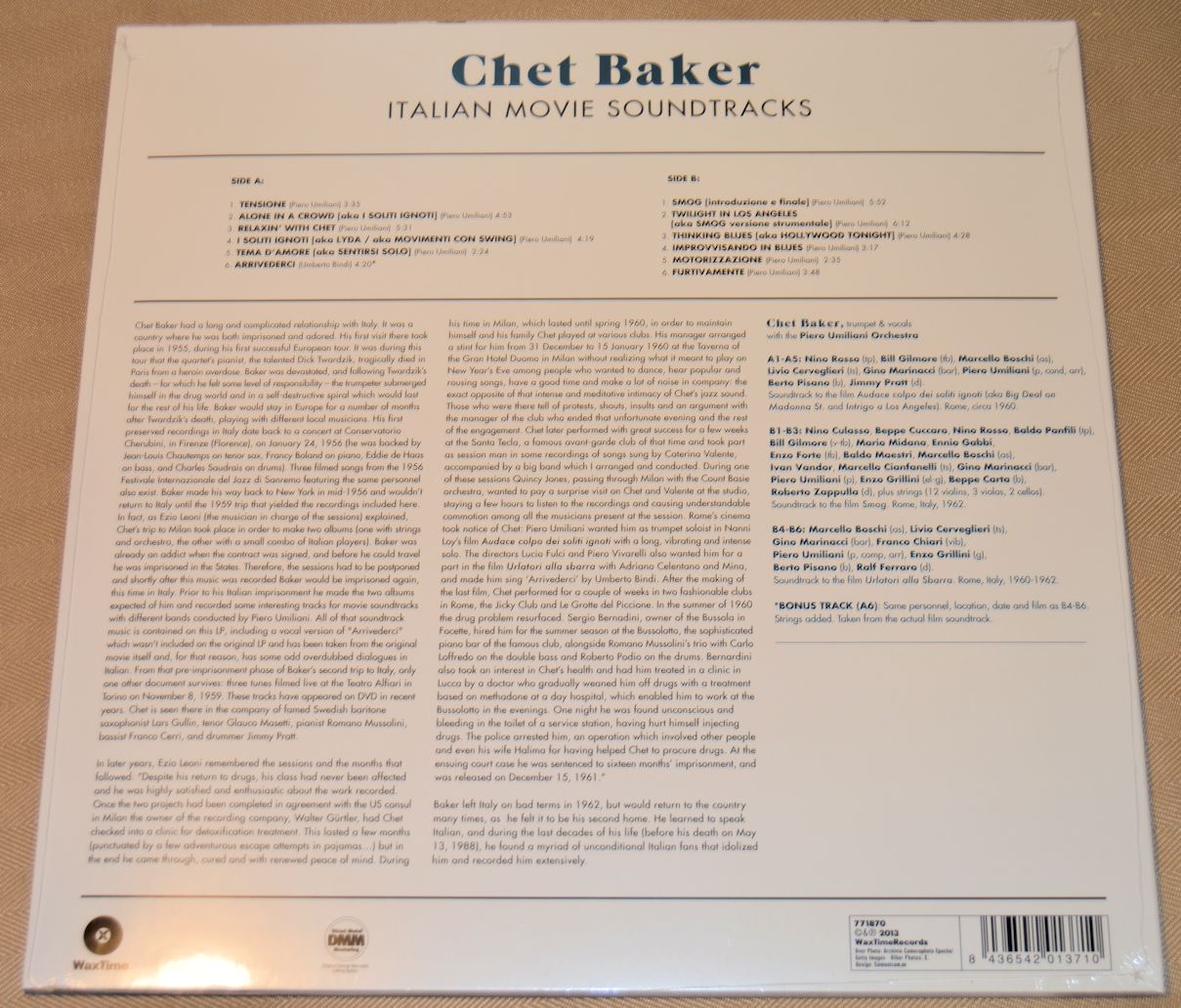 Baker, Chet - Italian Movie Soundtracks