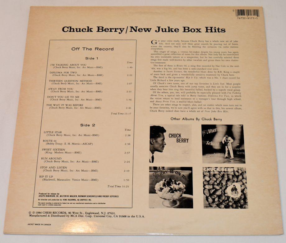 Berry, Chuck - New Juke Box Hits