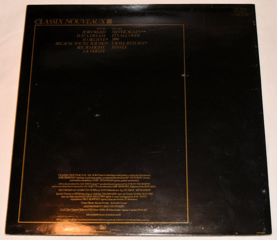 Classix Nouveaux - La Verite