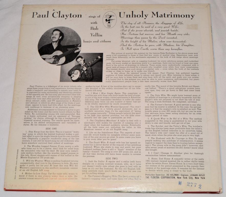 Clayton, Paul - Unholy Matrimony