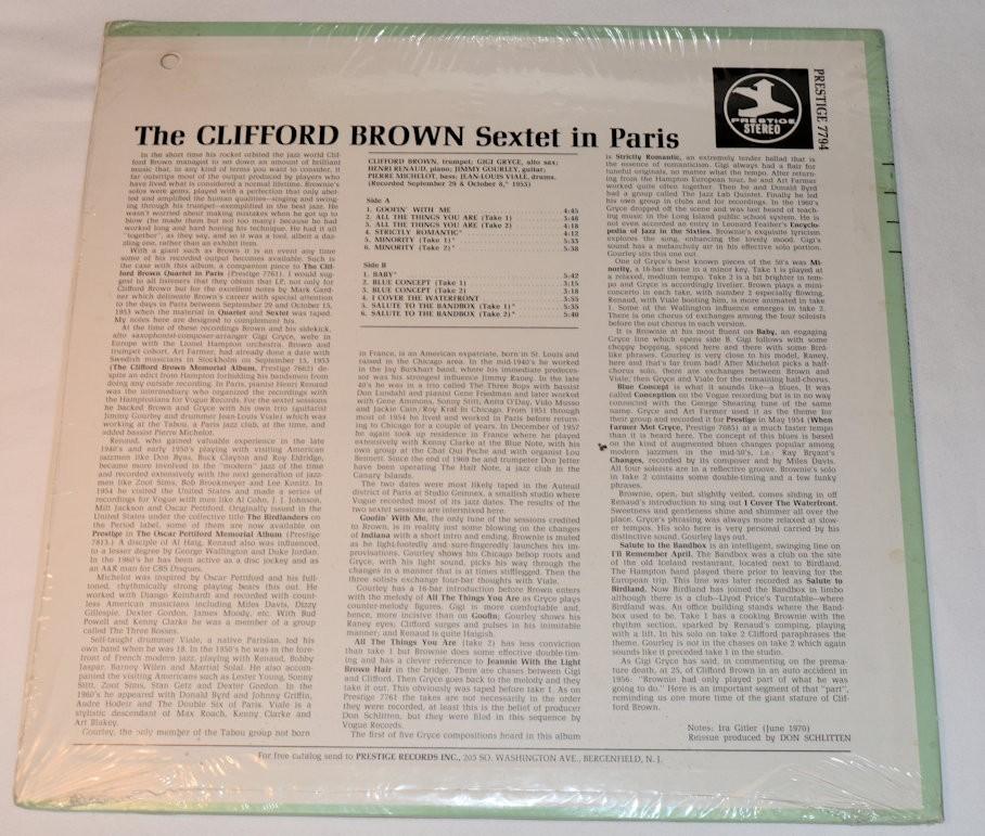 Brown, Clifford - Sextet In Paris