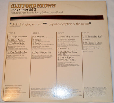 Brown, Clifford - Quintet Vol 2