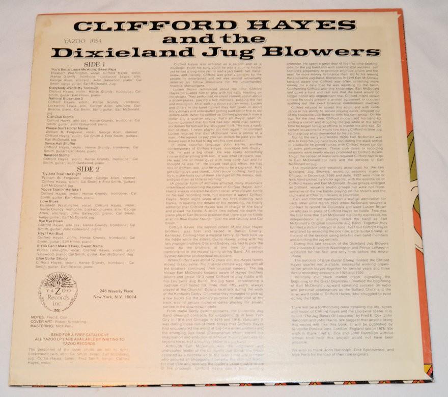 Hayes, Clifford - Dixieland Jug Blowers
