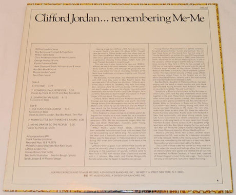 Jordan, Clifford - Remembering Me-Me