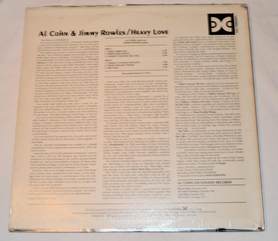 Cohn / Rowles - Heavy Love