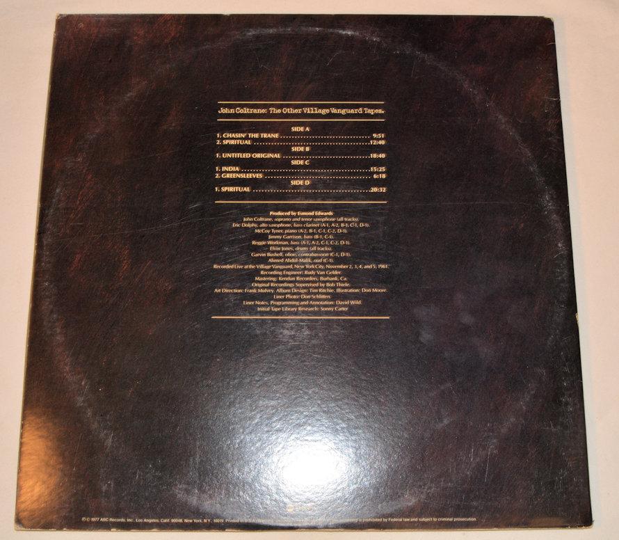 Coltrane, John - Other Village Vanguard Tapes