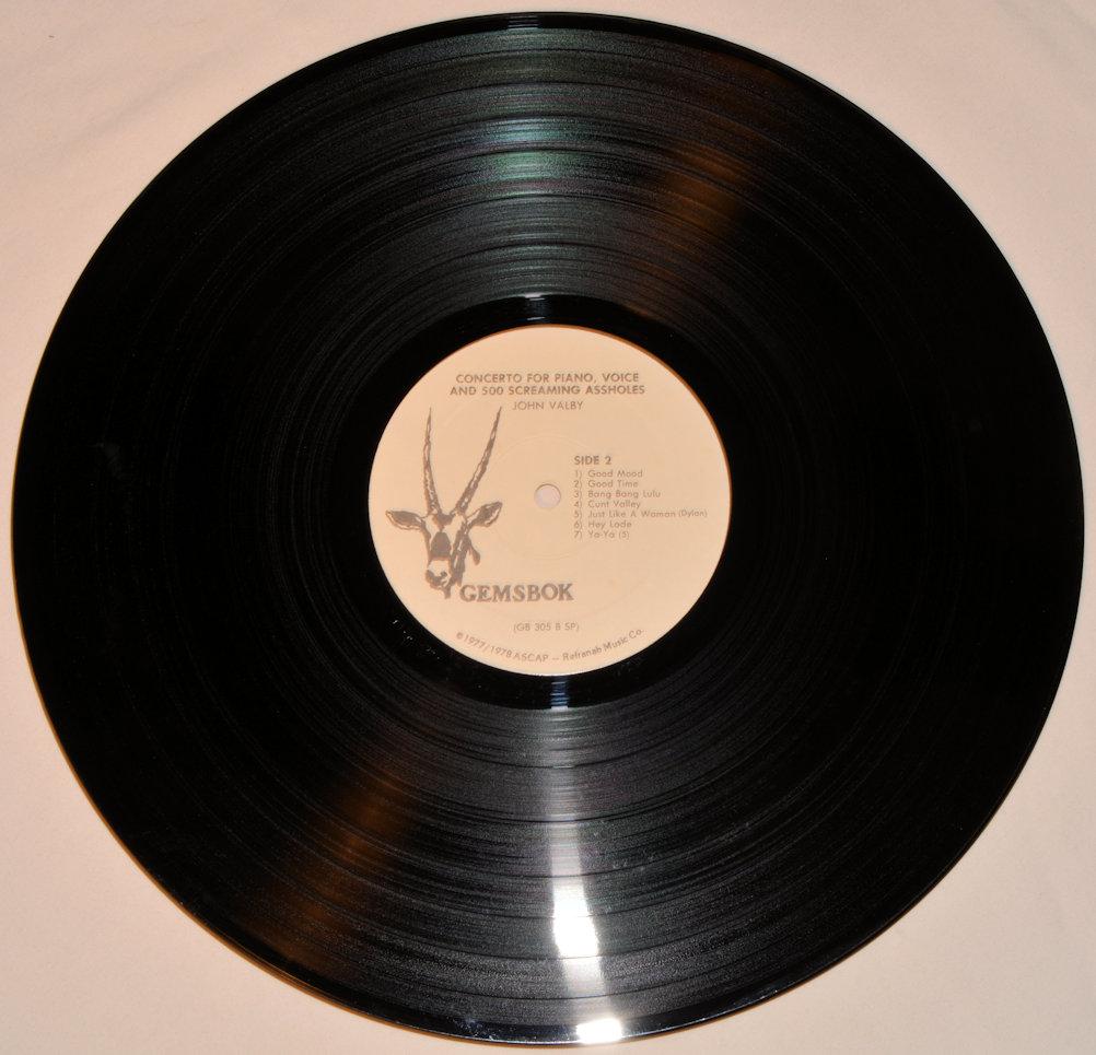 Valby, John - Concerto For Piano Voice & 500 Screaming Assholes