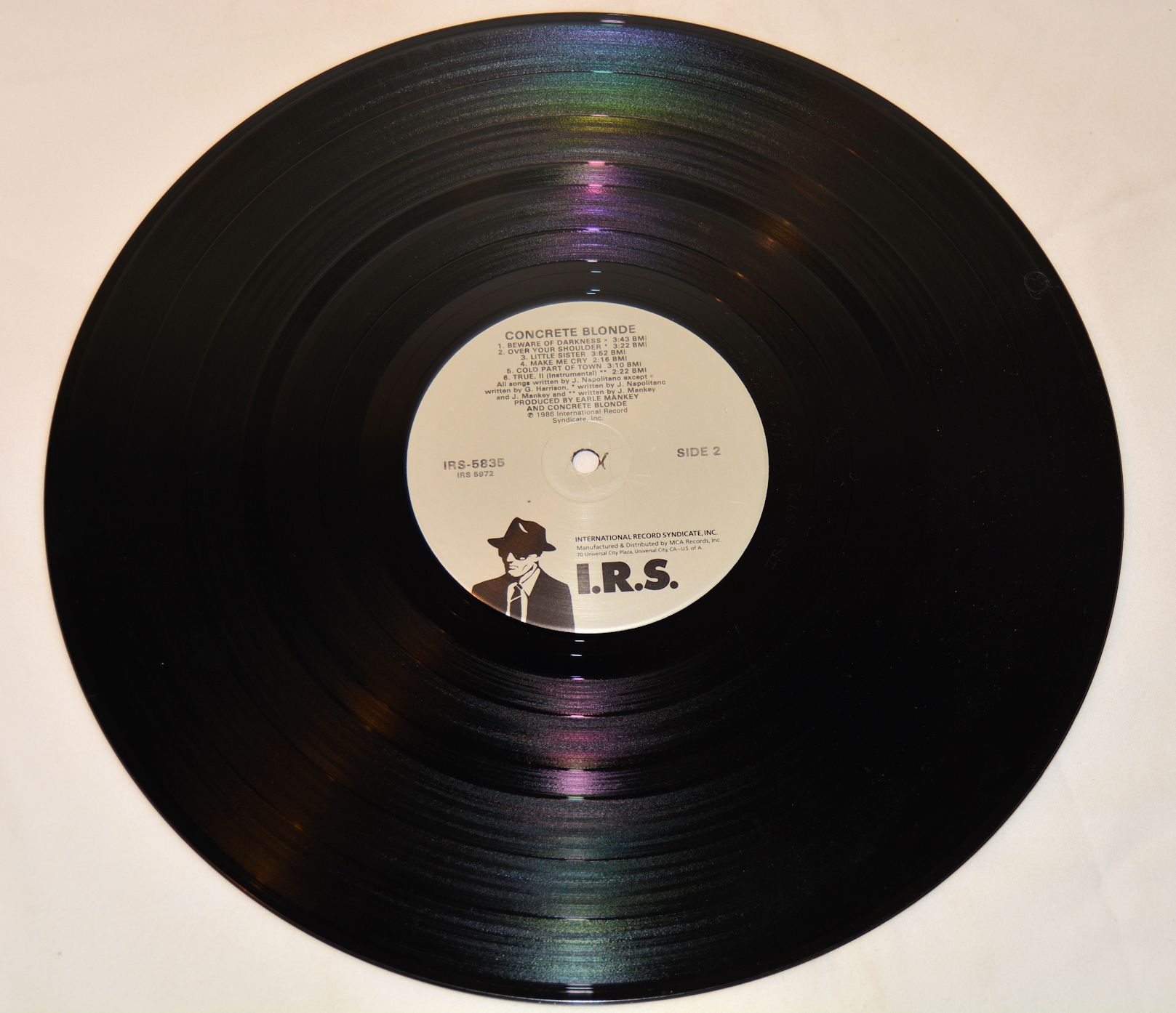 Concrete Blonde Self Titled, Vinyl Record Album LP, Joe's