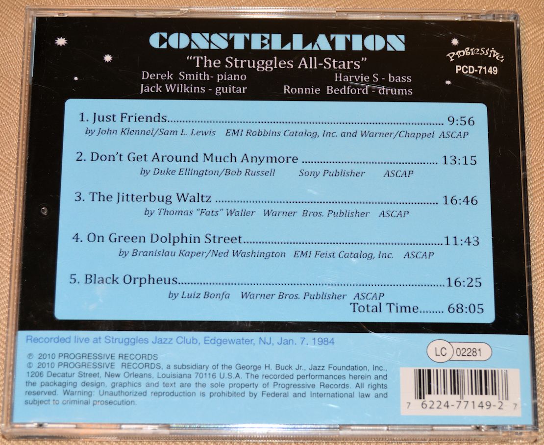 Various - Constellation, Four Stars On A Brilliant Night At Struggles Jazz Club