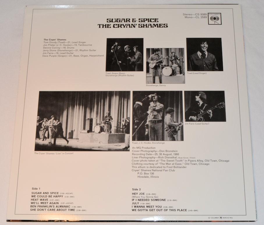 Cryan Shames - Sugar & Spice