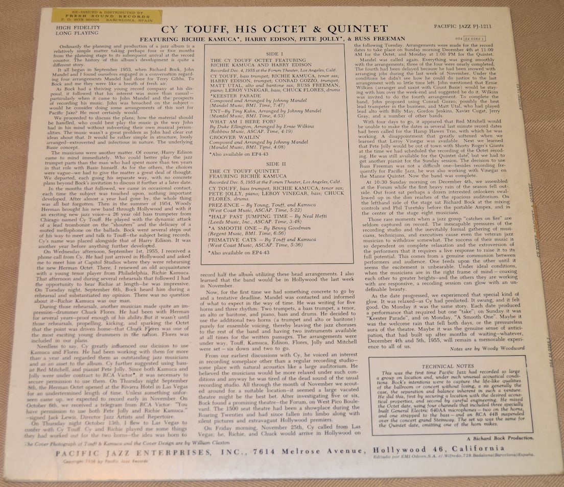 Touff, Cy - His Octet And Quintet