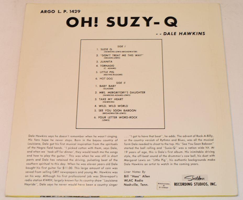 Hawkins, Dale - Oh Suzy Q