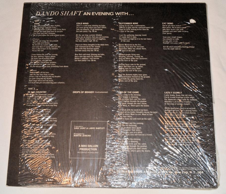 Dando Shaft - An Evening With