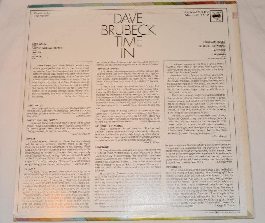 Brubeck, Dave - Time In
