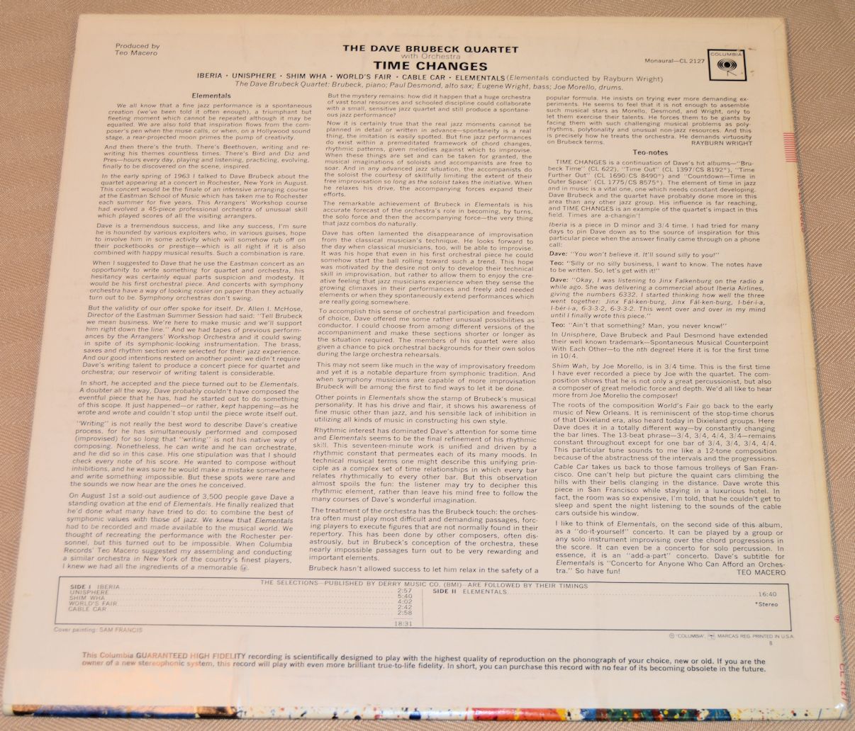 Brubeck, Dave - Time Changes