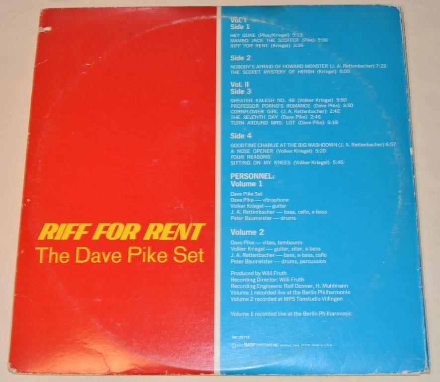 Pike, Dave - Riff For Rent