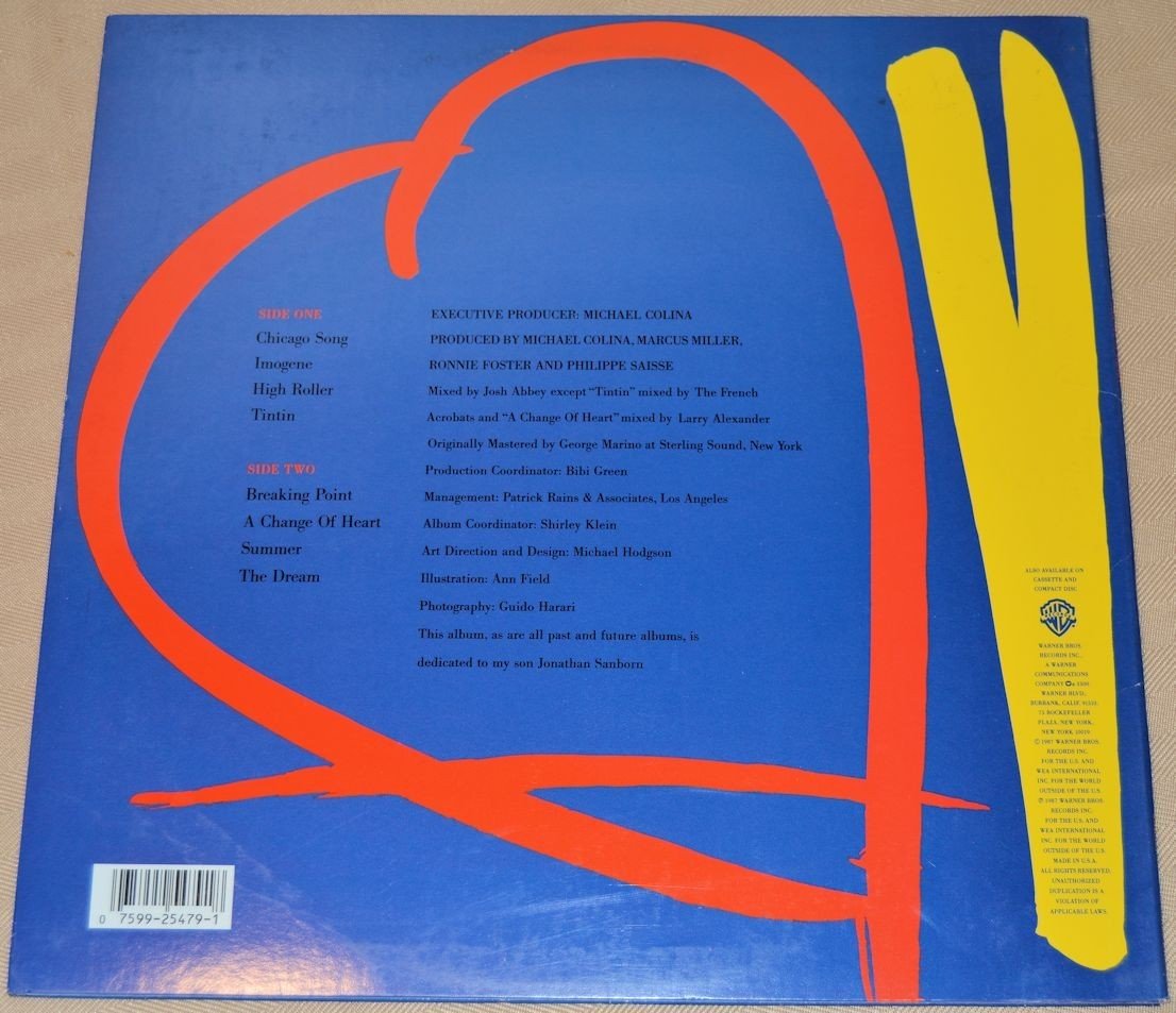 Sanborn, David - Change Of Heart