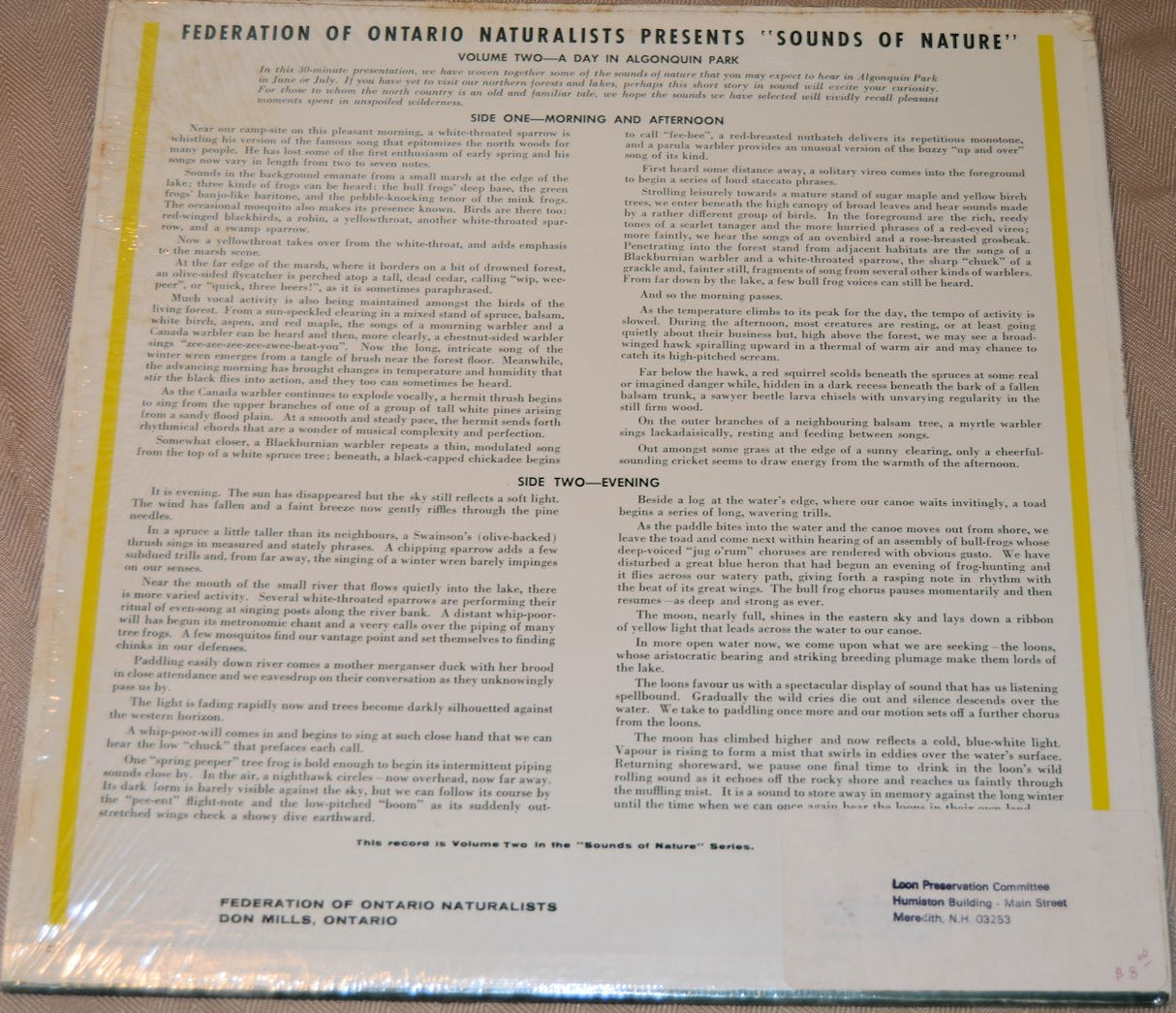 Algonquin Park - Sounds Of Nature