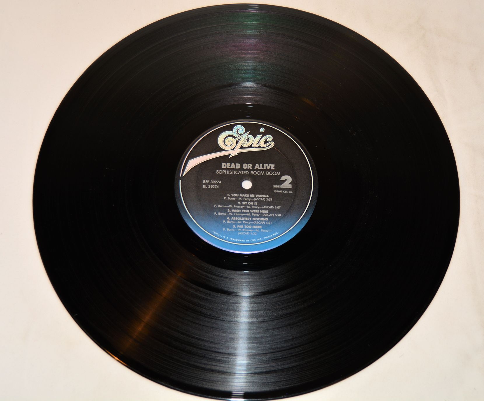 Dead Or Alive - Sophisticated Boom Boom, Vinyl Record Album LP